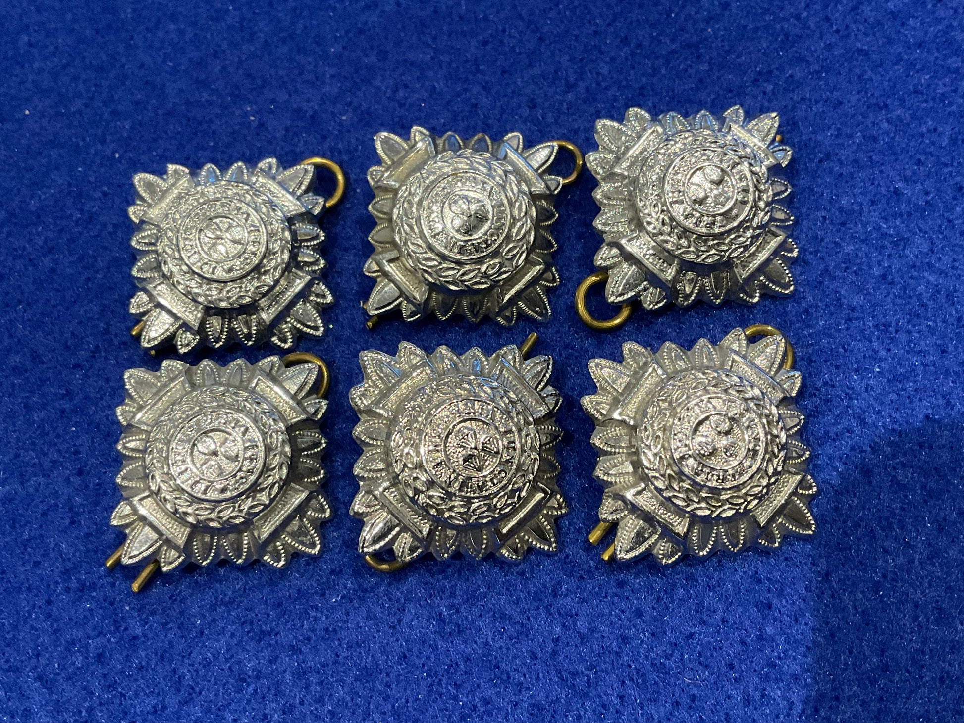 British & Commonwealth Police Chief Inspectors chrome rank pips