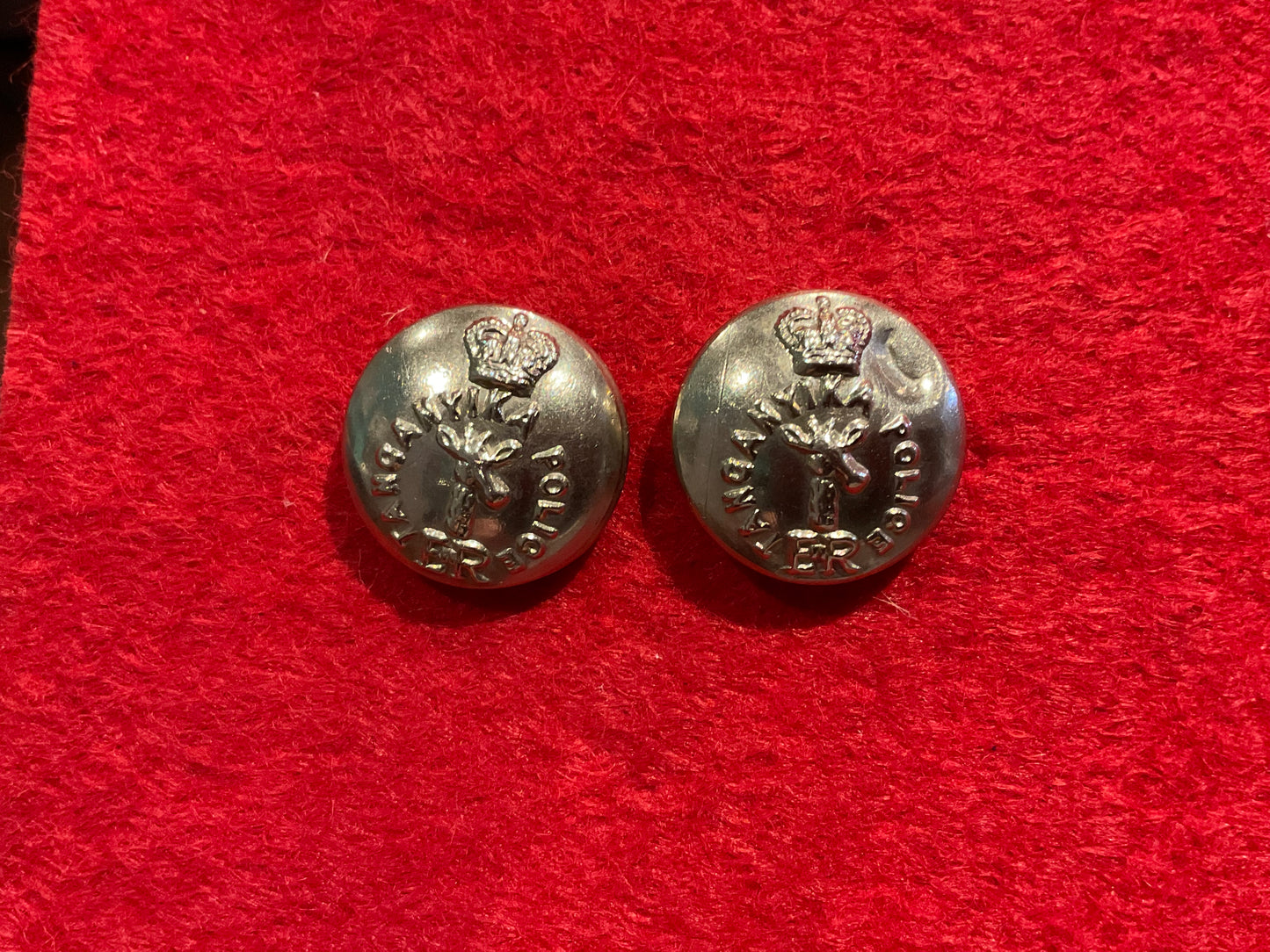 ERII Tanganyika Police 18mm buttons