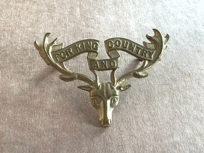 WW1 New Zealand 12th Otago Mounted Rifles Regt cap badge.