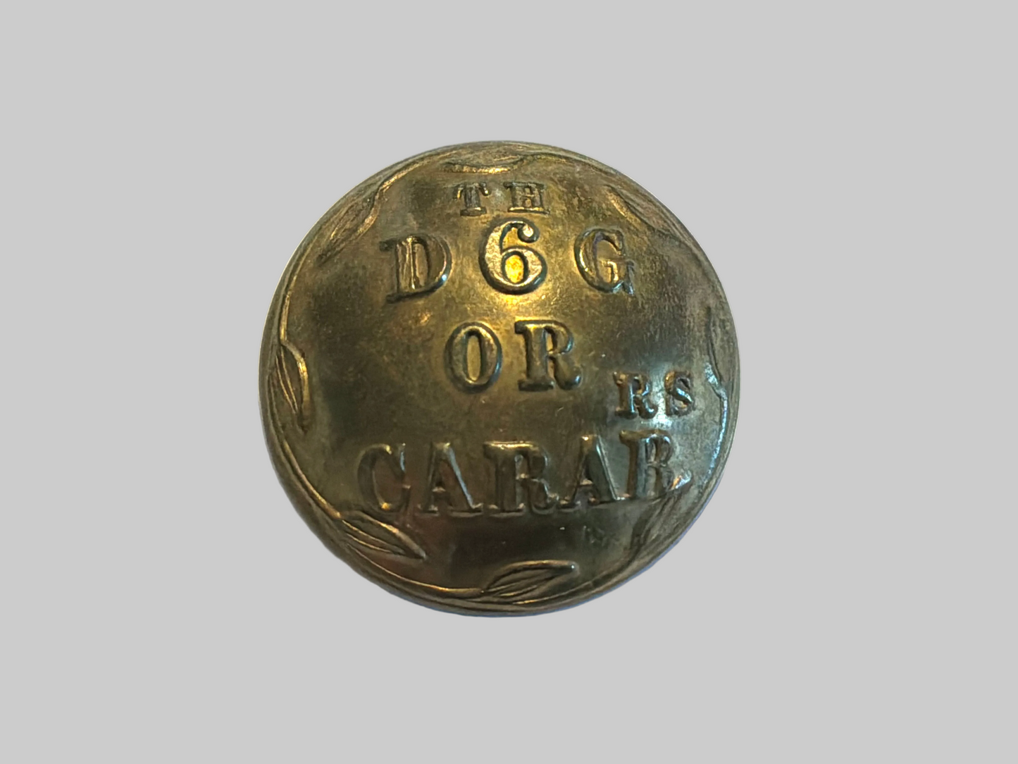 The 6th Dragoon Guards (Carabiniers) ORs button  1855-1870