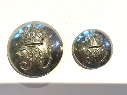 Post 1902 Trinidad Volunteers officers buttons.