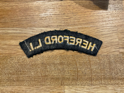 HEREFORD L.I Cloth shoulder title