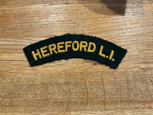 HEREFORD L.I Cloth shoulder title