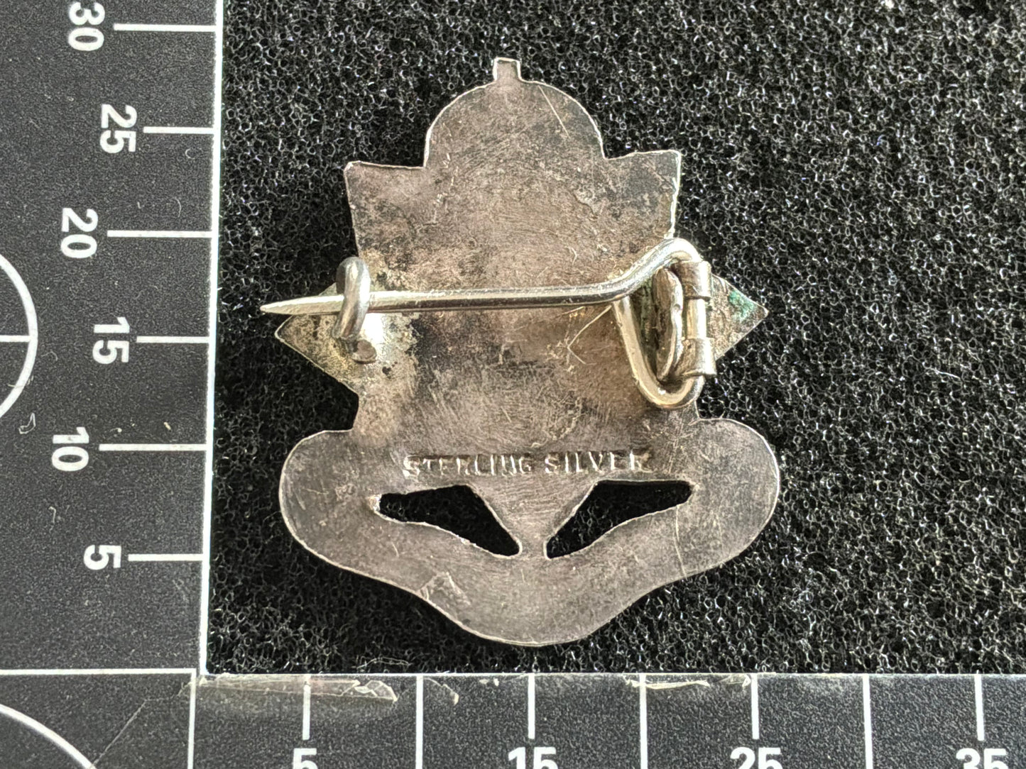 WW1 Army Service Corps, silver & enamel sweetheart badge.