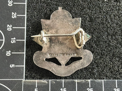 WW1 Army Service Corps, silver & enamel sweetheart badge.