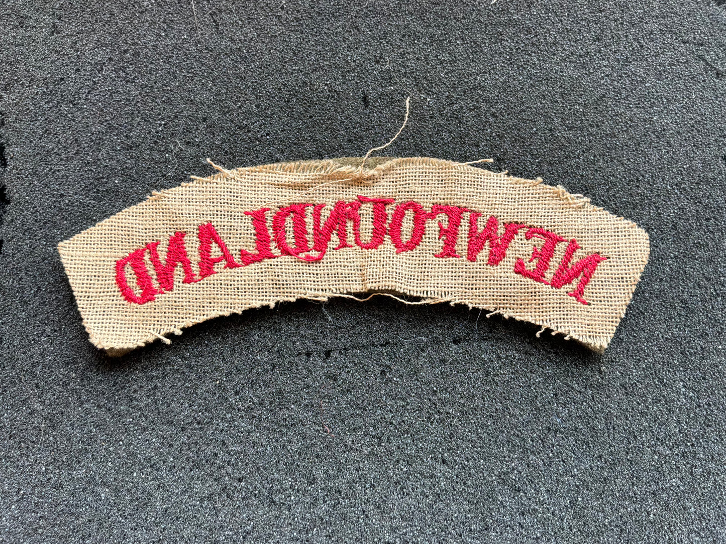 WW2 NEWFOUNDLAND cloth nationality title.