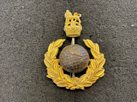 WW2 Royal Marines officers, 2 part cap badge.