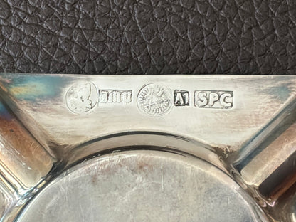 Zambian ‘Defence Headquarters’ silver plated ashtray.