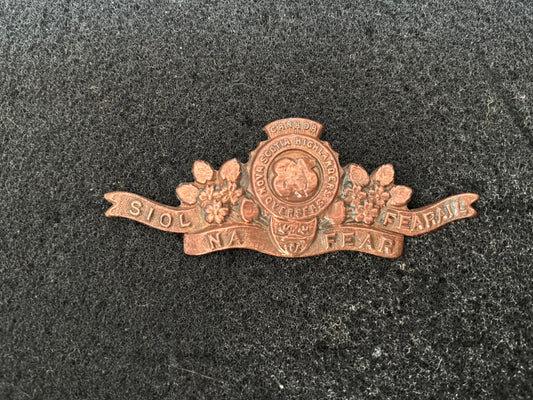 WW1 CEF 85th Inf Battalion Nova Scotia Highlander scroll design collar badge.