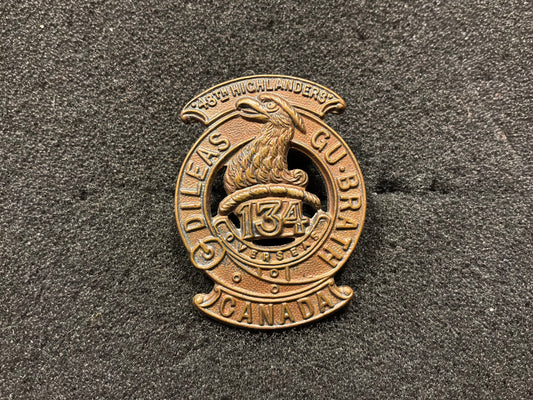 134th Battalion (Toronto Highlanders) Collar Badge.