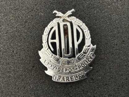 Army Depot Police FARELF cap badge