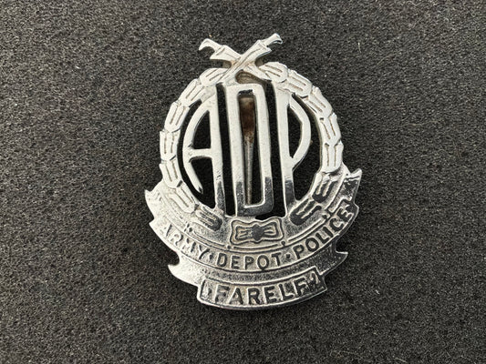 Army Depot Police FARELF cap badge