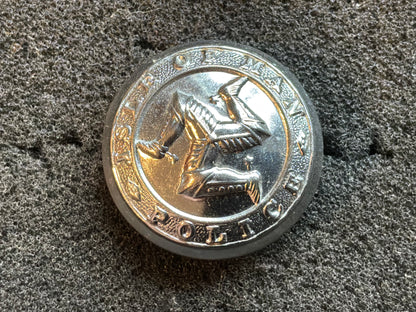 Isle of Man Police chrome button