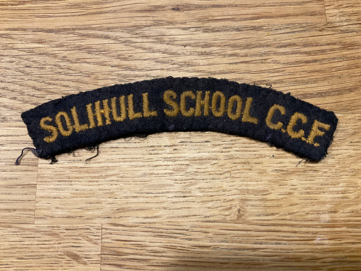 Solihull School C.C.F cloth shoulder title.