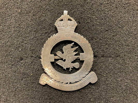 WW2 RAF No11 Bomber Squadron silver head dress badge ?