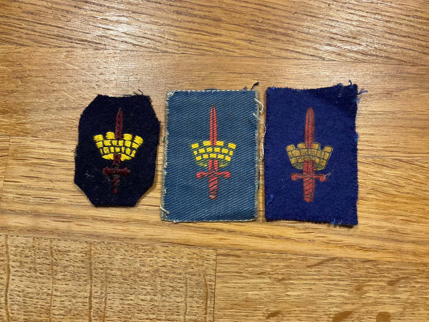 British Army London District formation signs, 3 variants