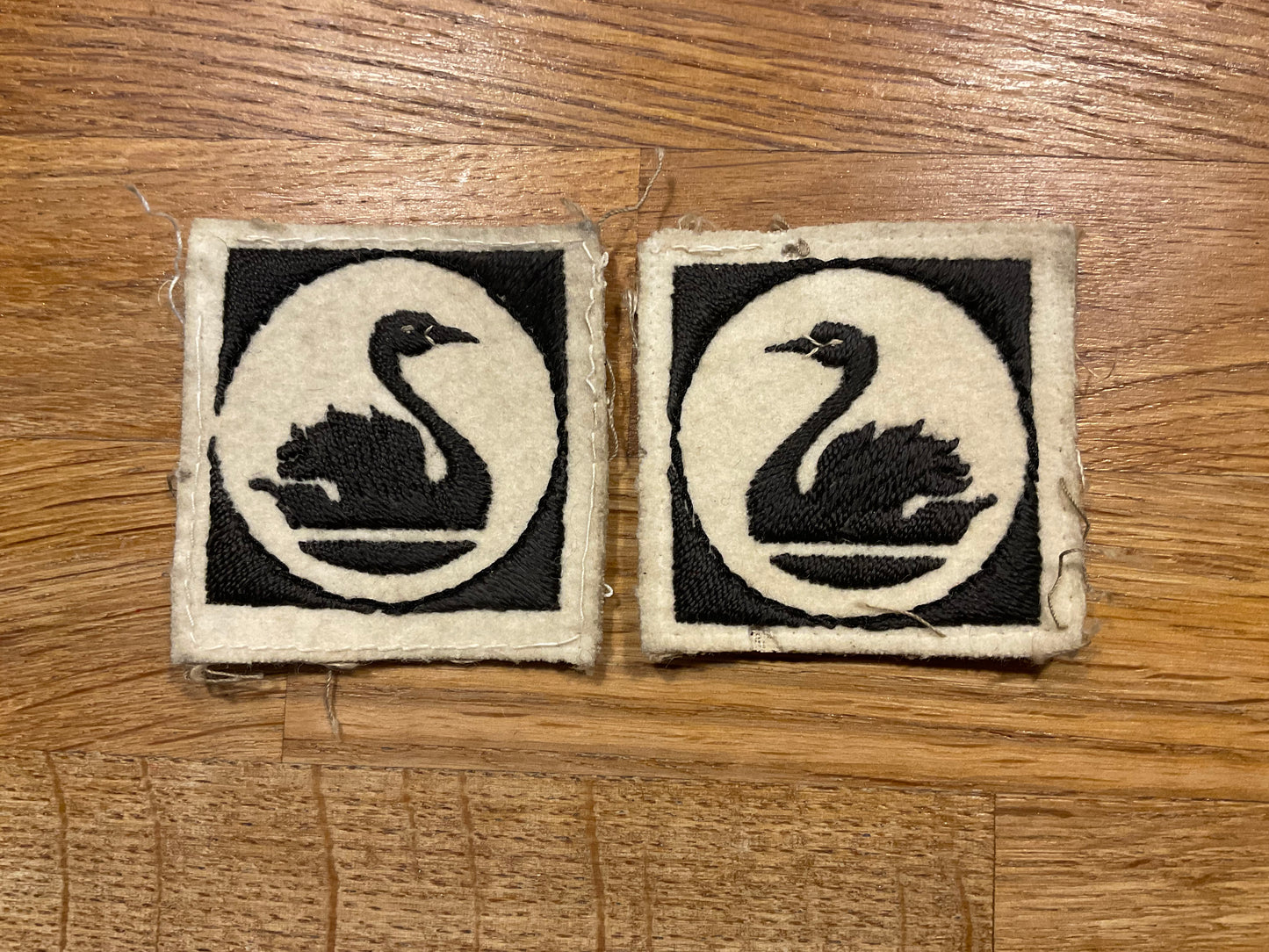 51st Independent Infantry Brigade formation signs, facing pair.