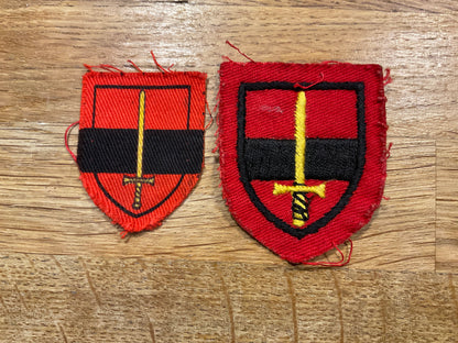 1950s British Army T.A Corps Troops formation signs