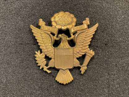 WW2 Australian (k.G.LUKE MELB) made U.S Army officers cap badge.