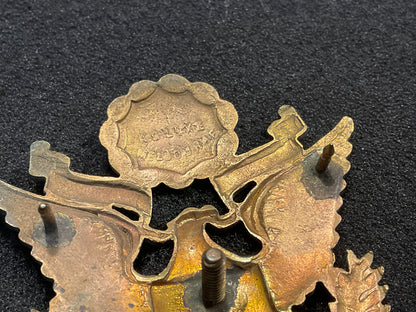 WW2 Australian (k.G.LUKE MELB) made U.S Army officers cap badge.