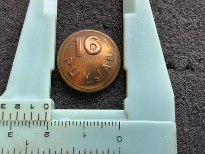 WW2 16th Punjab Regiment (1922-47) button.