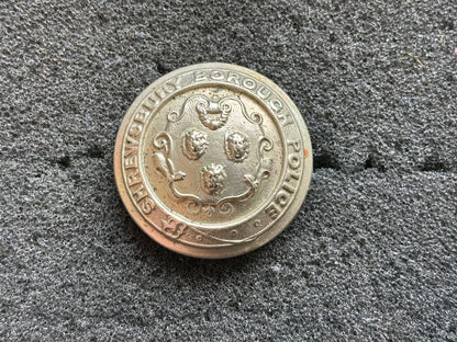 Shrewsbury Borough Police force button, 1836 to 1947