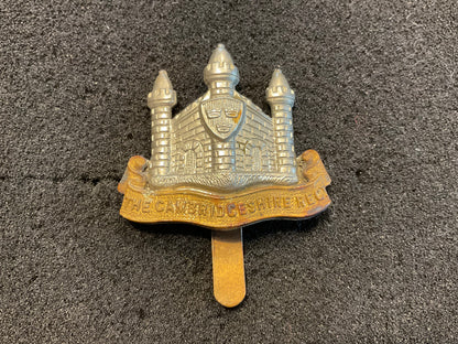 WW2 The Cambridgeshire Regiment cap badge.