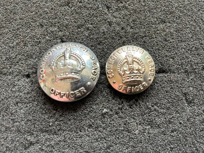 Australian Commonwealth Peace Officer buttons, 1935-60