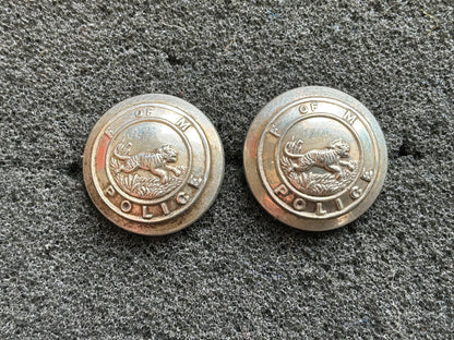 Federation of Malay 1948 dated silver hallmarked shoulder board buttons.