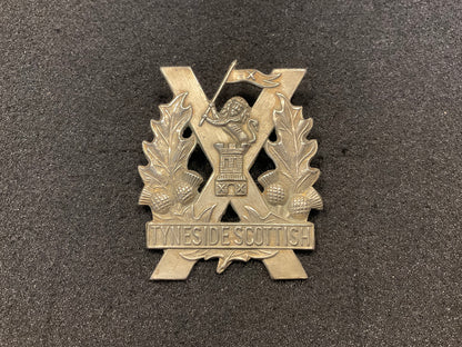 WW1 Tyneside Scottish, lion inside in raised tower.