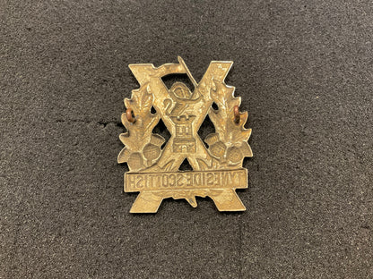 WW1 Tyneside Scottish, lion inside in raised tower.