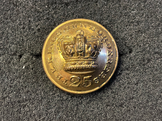 QVC The 25th (The Kings Own Borderers ) Regt of Foot officers button.