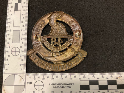 WW1 CEF 15th Battalion, 48th Toronto Highlanders Glengarry badge.