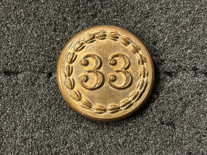 33rd (1st Yorkshire West Riding) Regiment of Foot button circa 1850