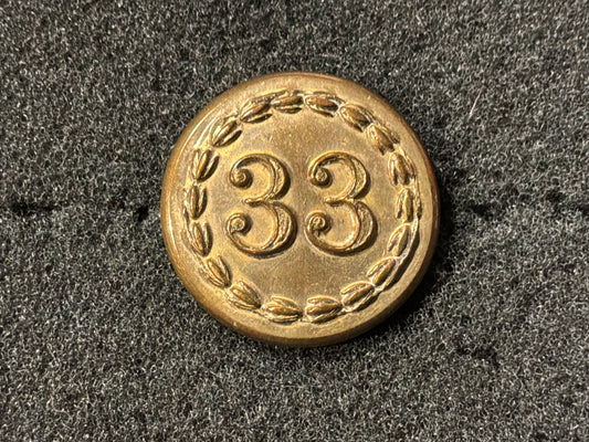 33rd (1st Yorkshire West Riding) Regiment of Foot button circa 1850