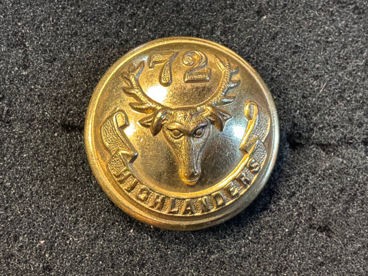 WW1 72nd CEF or 72nd Regiment of Foot, large 25mm button.