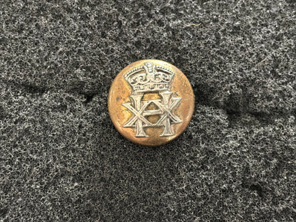 20th Hussars, British Army – Officer’s Small Silver & Gilt Cap or Mess Button