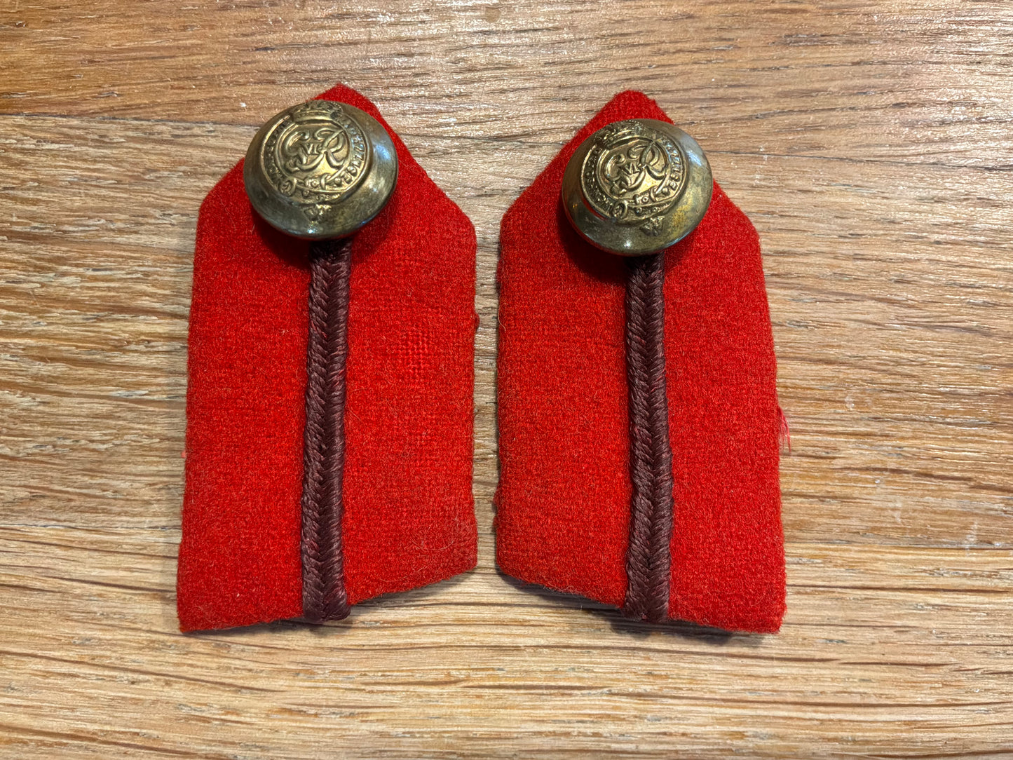 WW2 (GRVI) Staff Officers collar gorget patches.