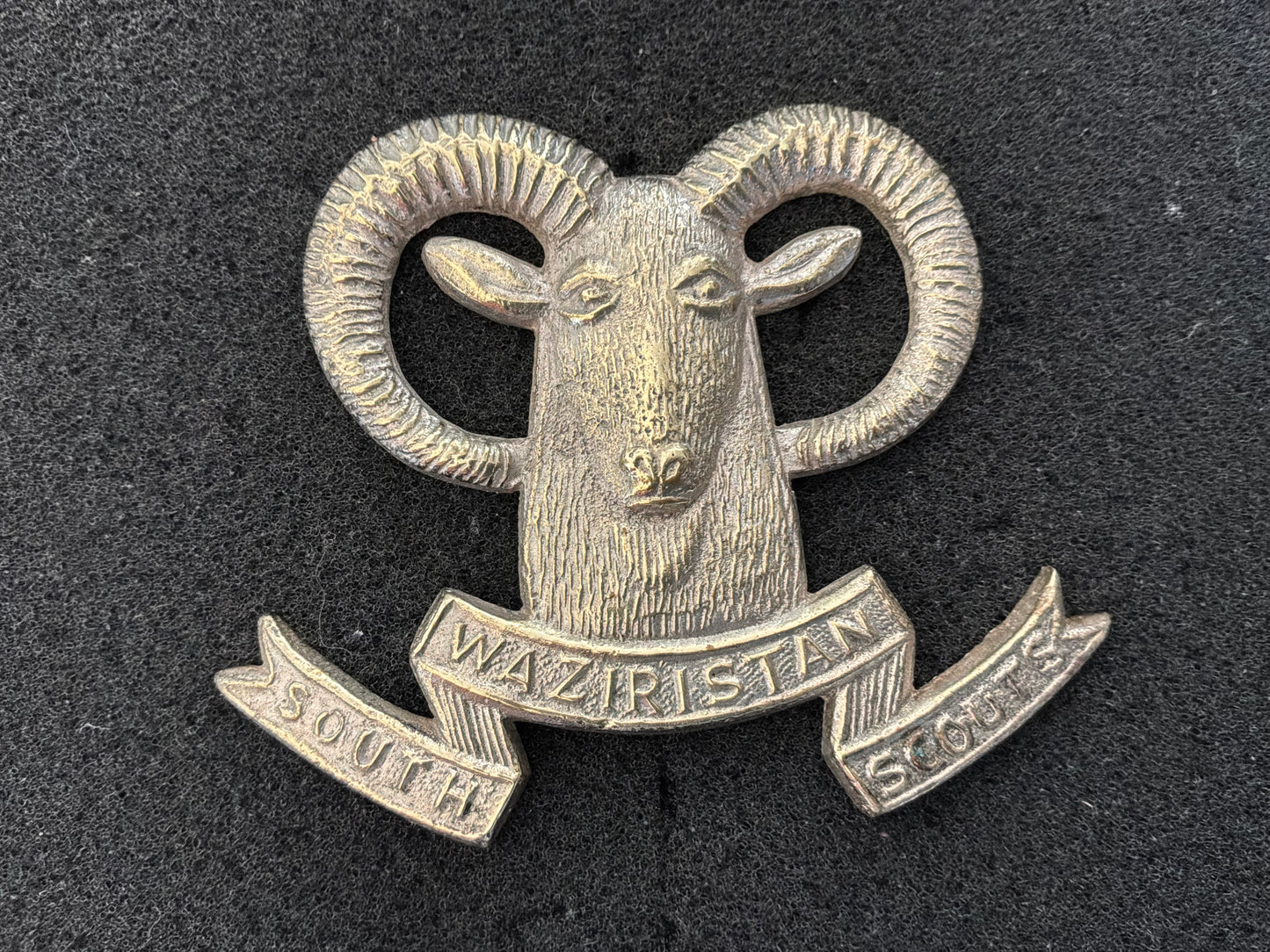 The South Waziristan Scouts, large cap badge at 50mm x 60mm