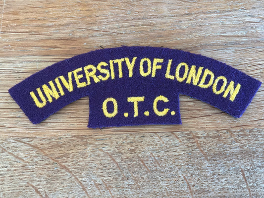 University of London O.T.C cloth shoulder title.