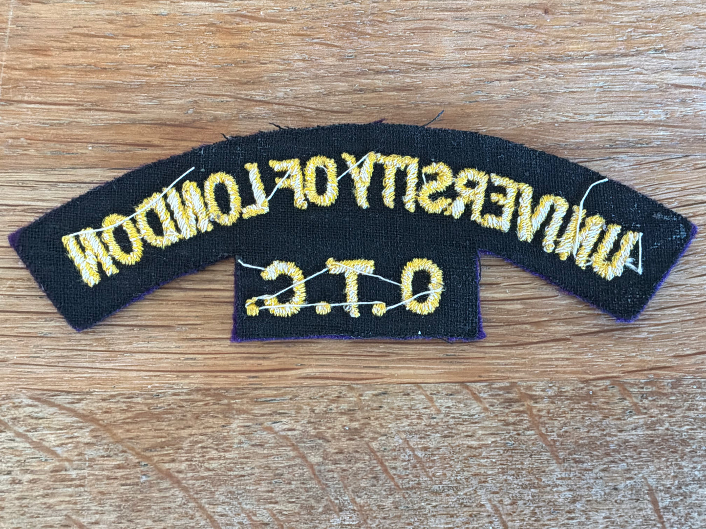 University of London O.T.C cloth shoulder title.