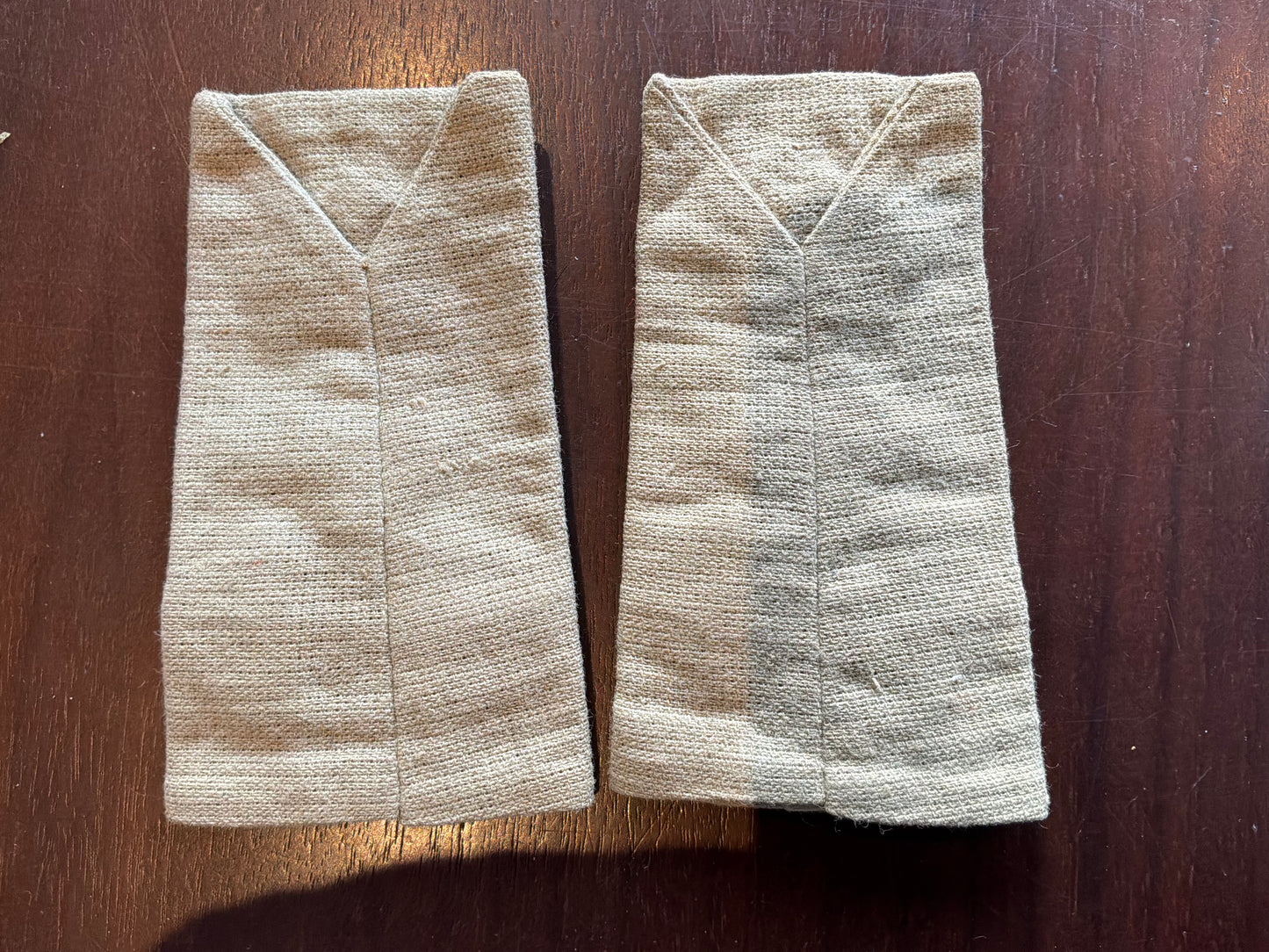 WW2 Indian Theatre made Brigadiers cloth shoulder rank epaulettes