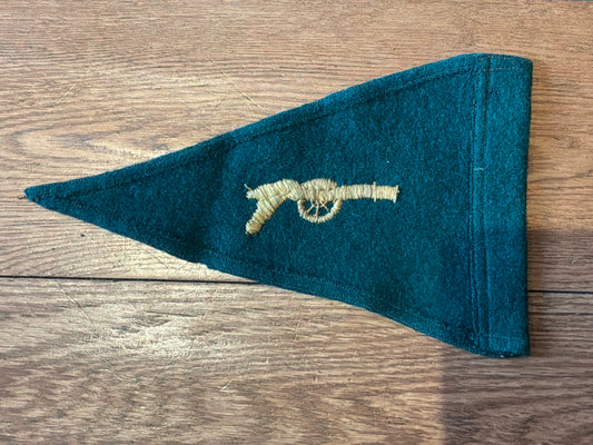 WW2 British Indian Army staff car pennant for a senior officer serving in the Lahore District