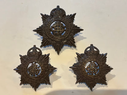 British Indian Army Service Corps, field service cap & collars 1923-35.