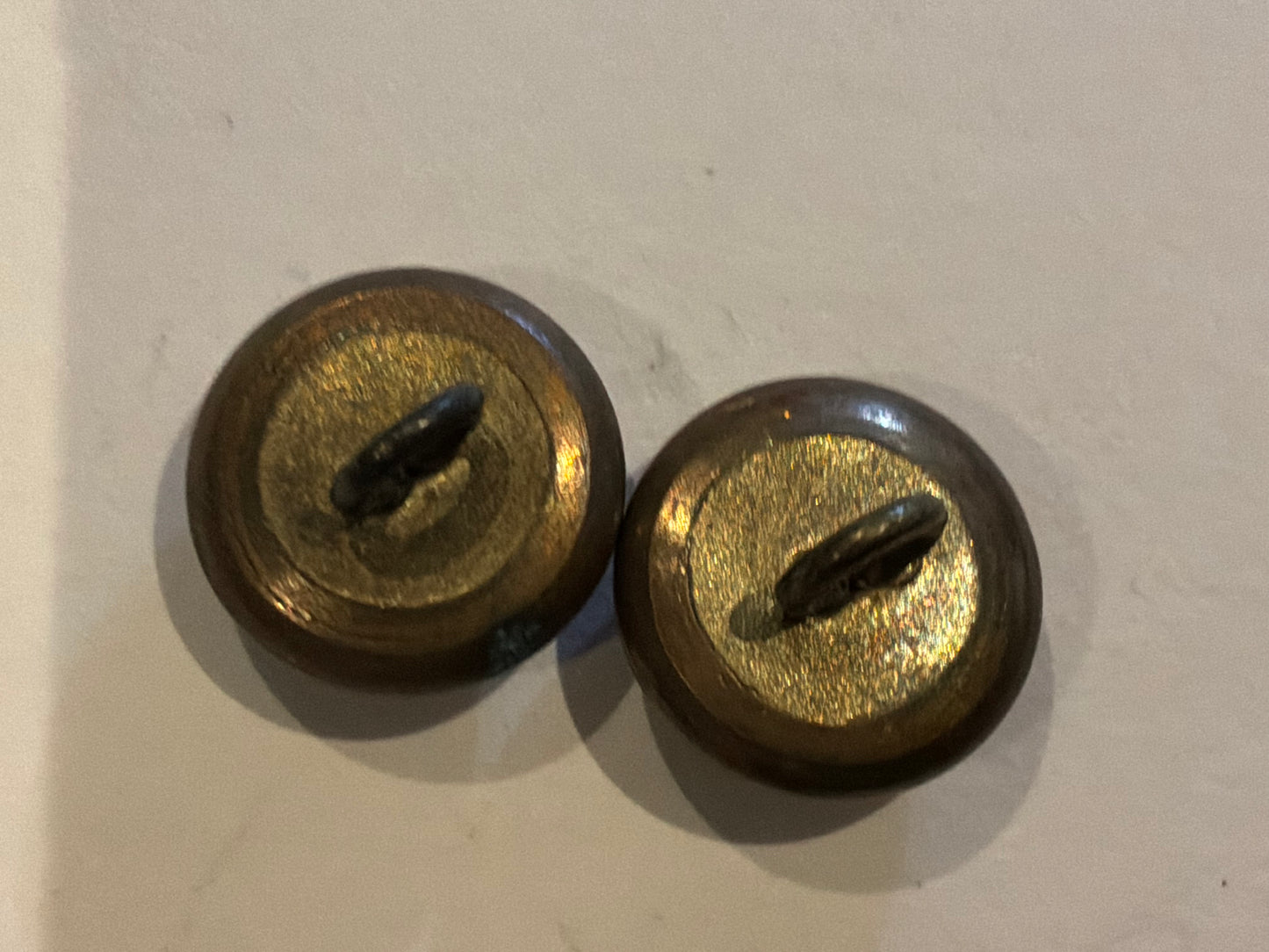 King George V, R.A.S.C 2 part officers hat buttons (15mm size)