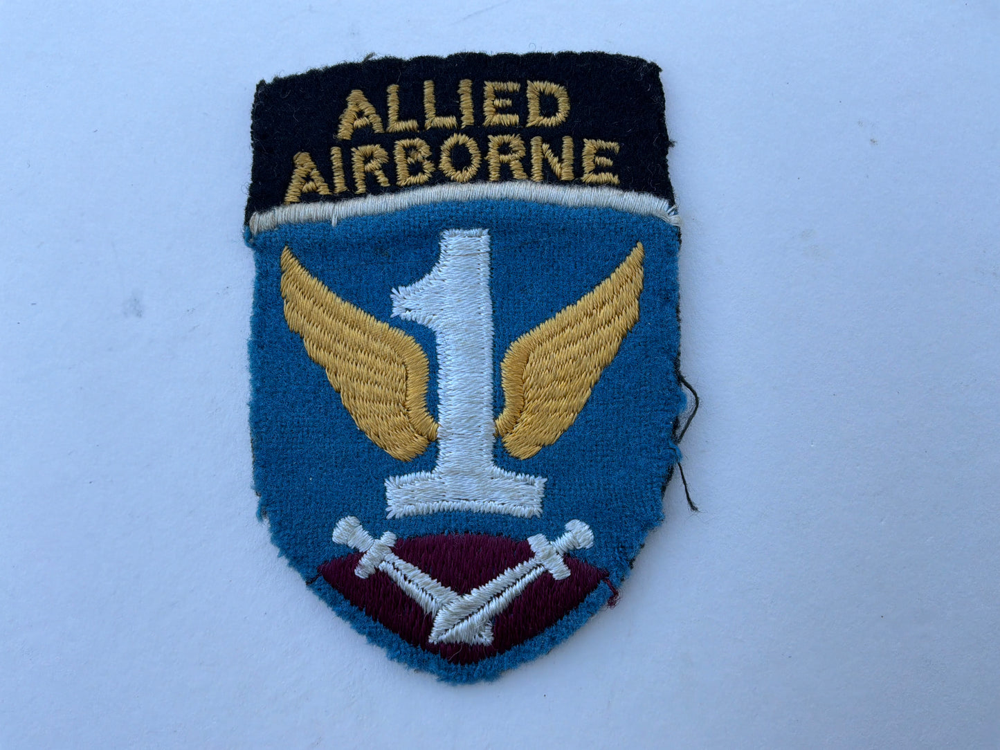 WW2 British made Allied Airborne sleeve patch.