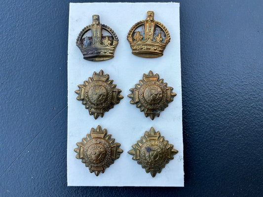 WW1/2 British & Commonwealth Colonels brass rank badges.