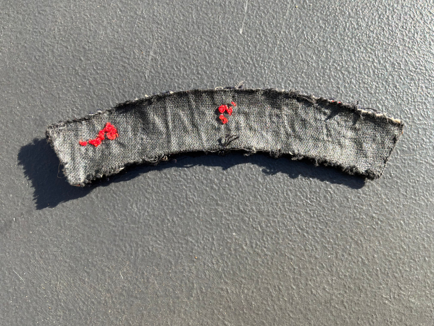 7th Medium Regiment SAA (3 T.S.) cloth shoulder title.