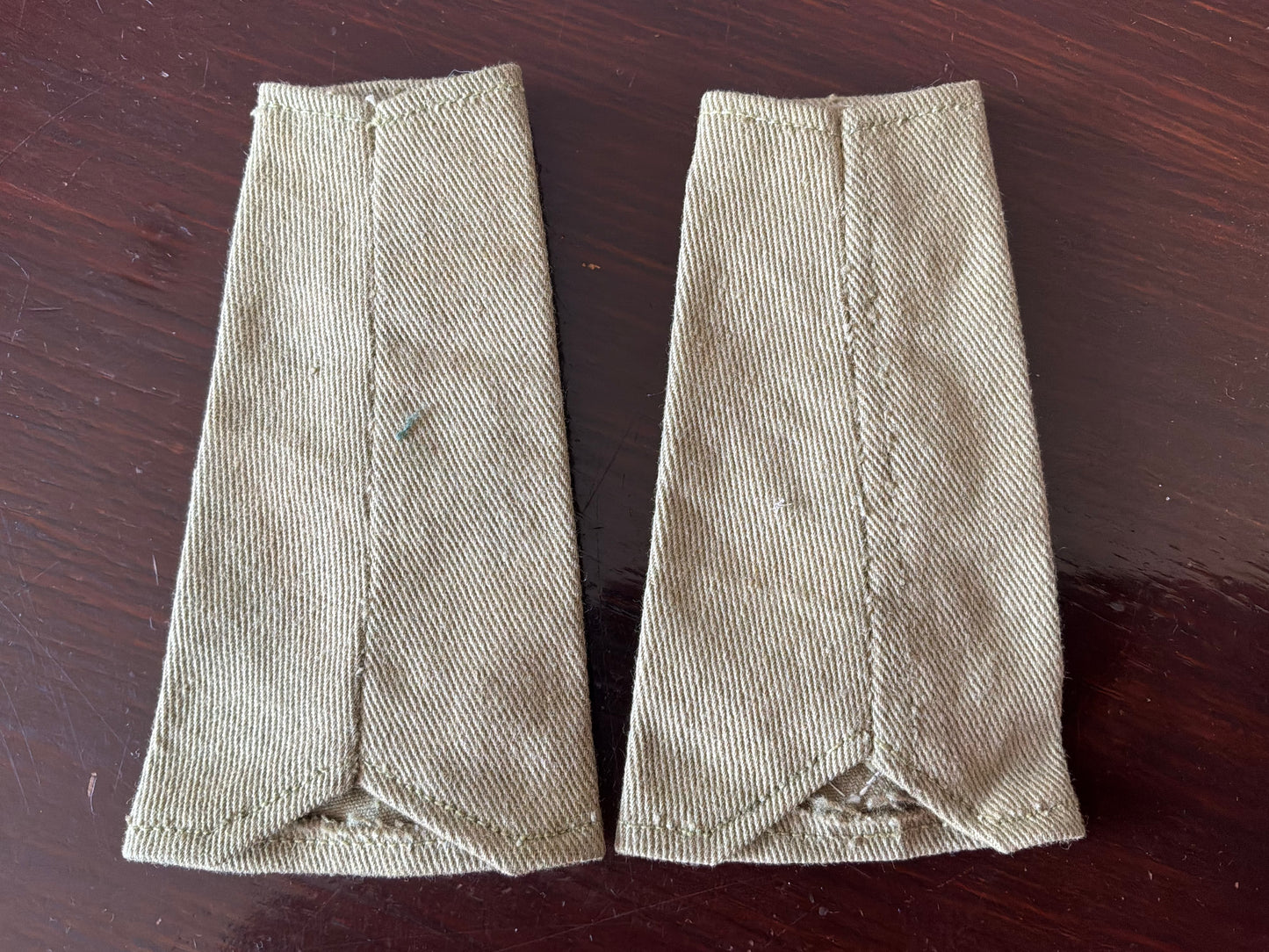 WW2 Indian Theatre made infantry Captains rank slides.