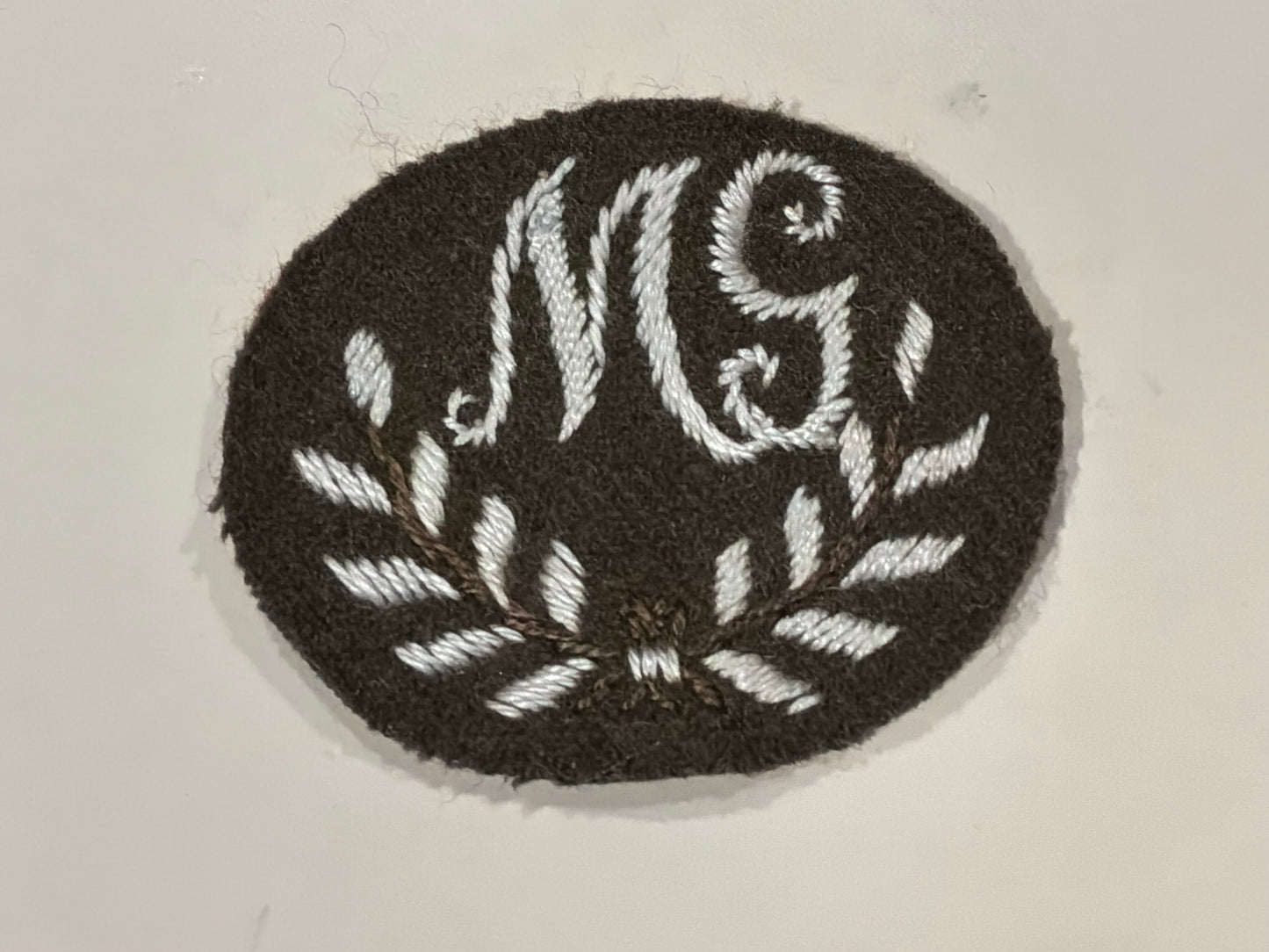 WW2 British Army Machine Gunner (MG) Cloth Proficiency Badge
